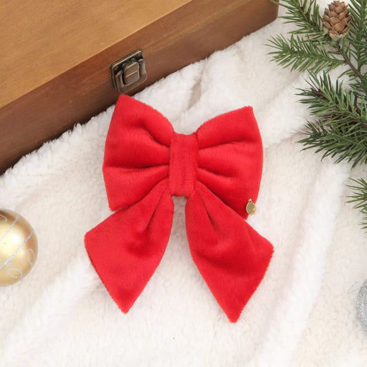 Santa Baby Velvet Bow
