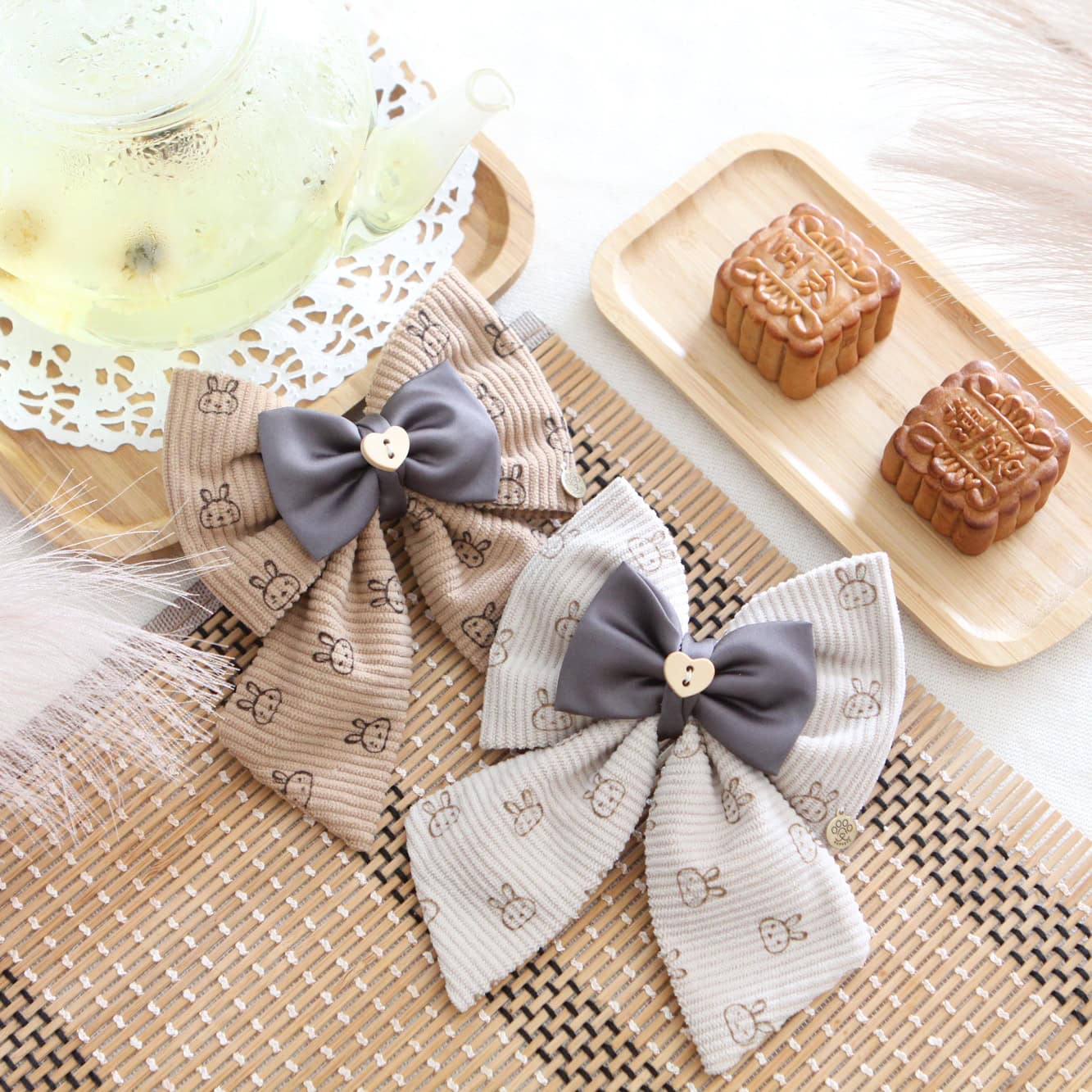 Chocolate Bun Bun Bow | Cocoa
