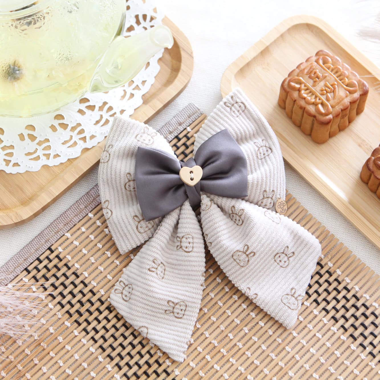 Chocolate Bun Bun Bow | Truffle