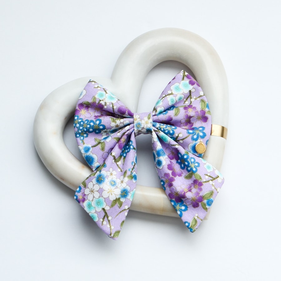 Spring Blossom Sailor Bow | Purple