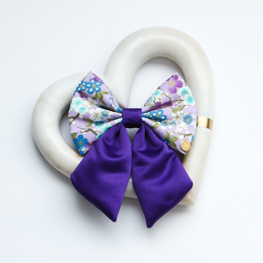 Spring Blossom Sailor Bow | Purple