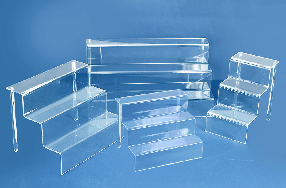 Acrylic Step Display Stand - 3 Tier