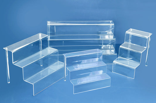Acrylic Step Display Stand - 3 Tier