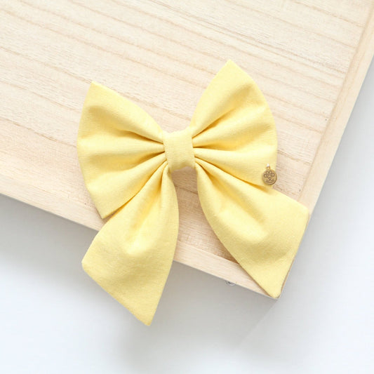 Pastel Yellow Bow