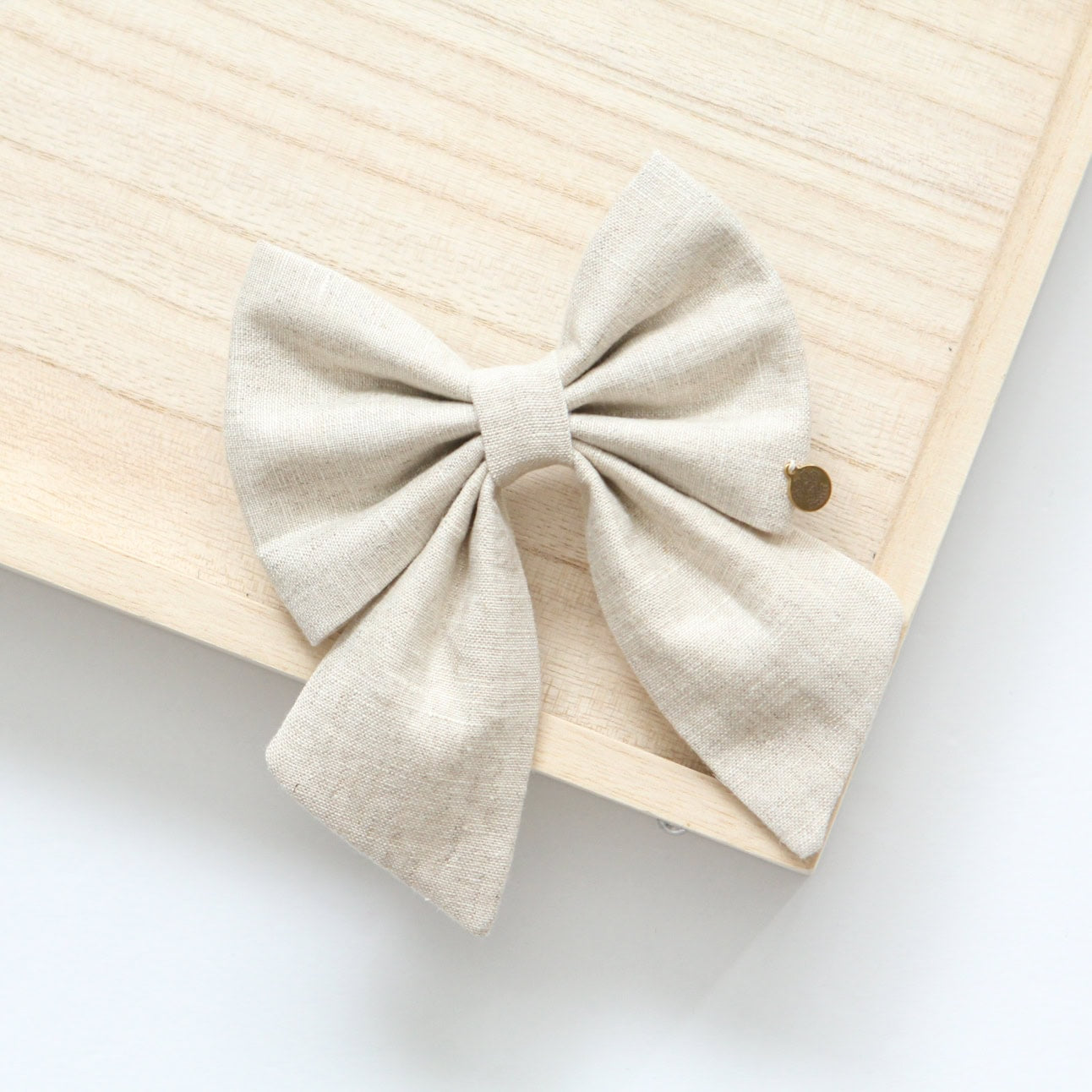 Beige Bow